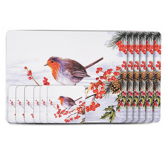 Newgrange Christmas Robin Placemats